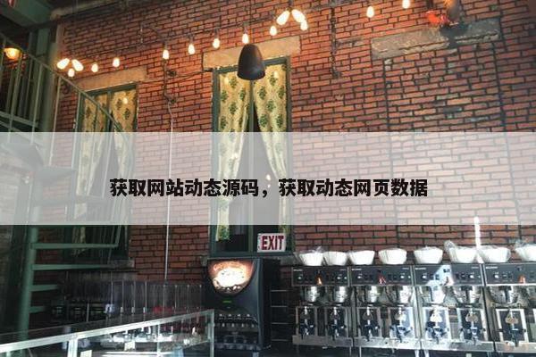 获取网站动态源码，获取动态网页数据