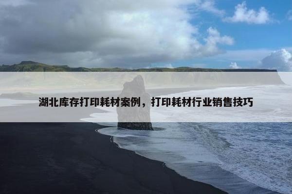 湖北库存打印耗材案例，打印耗材行业销售技巧