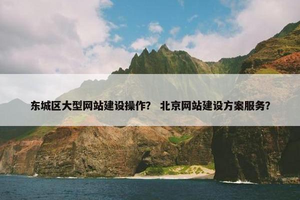 东城区大型网站建设操作？ 北京网站建设方案服务？