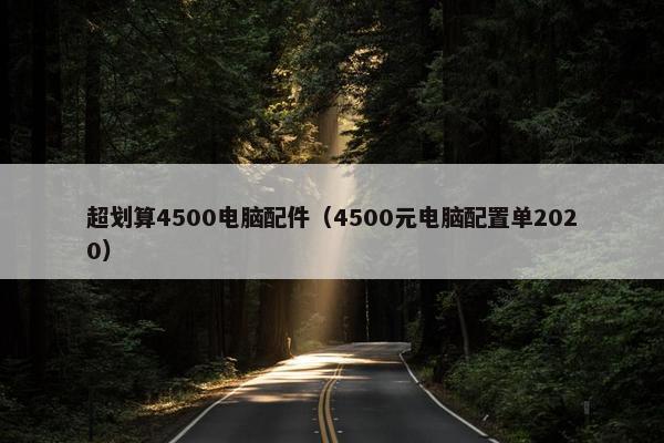 超划算4500电脑配件（4500元电脑配置单2020）