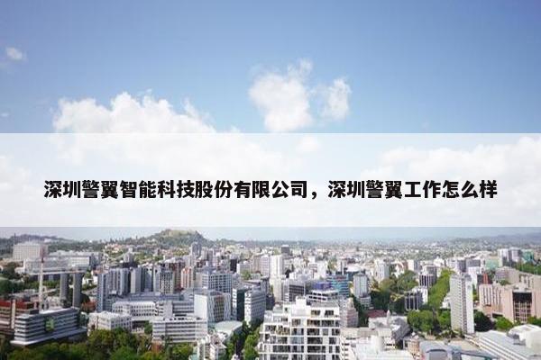 深圳警翼智能科技股份有限公司，深圳警翼工作怎么样