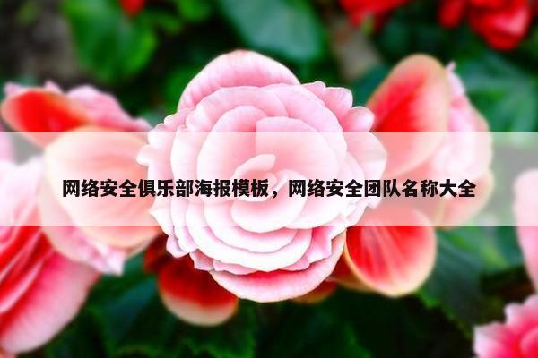 网络安全俱乐部海报模板，网络安全团队名称大全