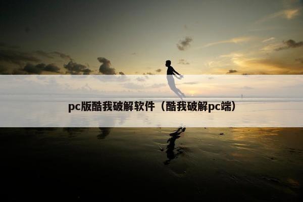 pc版酷我破解软件（酷我破解pc端）