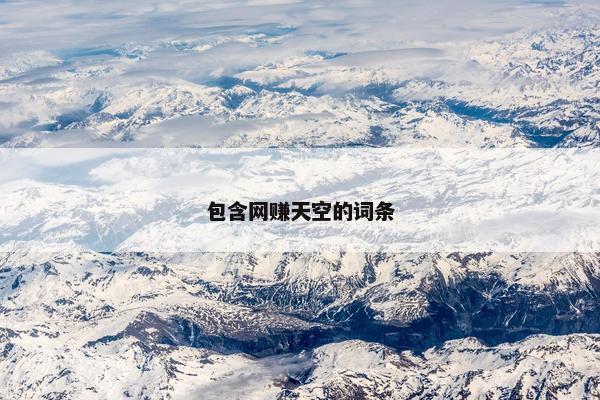 包含网赚天空的词条