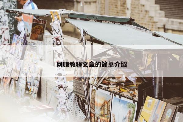 网赚教程文章的简单介绍