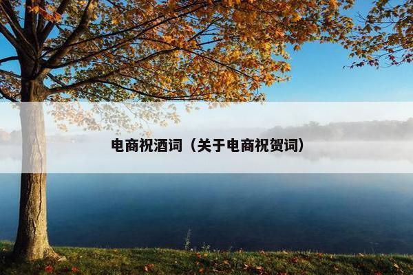 电商祝酒词（关于电商祝贺词）
