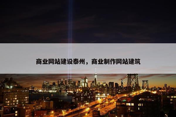 商业网站建设泰州，商业制作网站建筑
