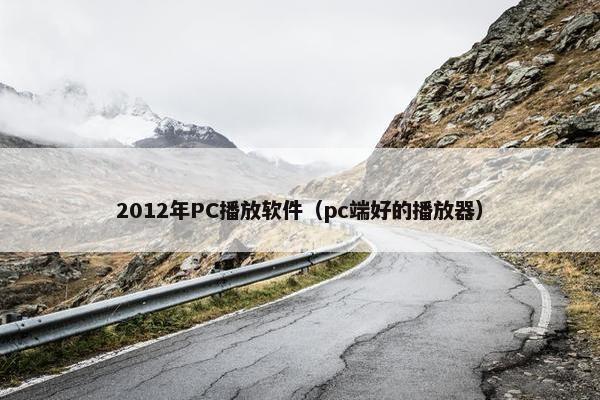 2012年PC播放软件（pc端好的播放器）