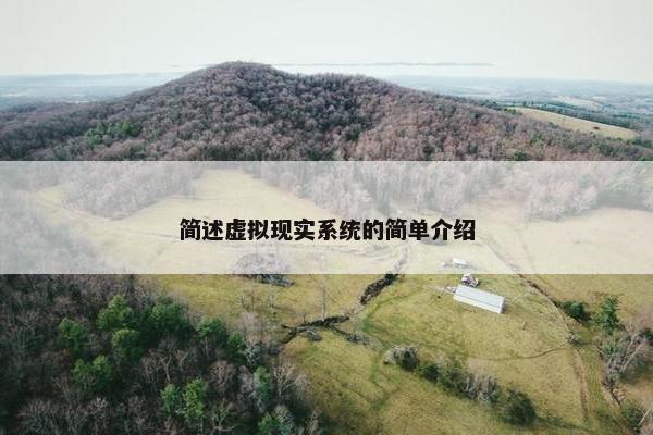 简述虚拟现实系统的简单介绍