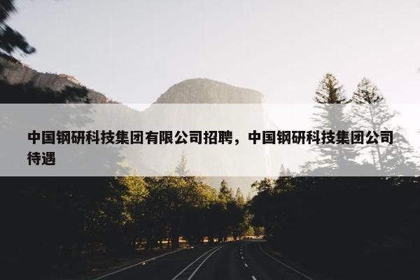 中国钢研科技集团有限公司招聘，中国钢研科技集团公司待遇