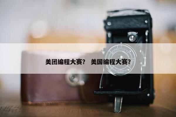 美团编程大赛？ 美国编程大赛？