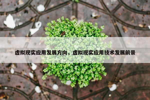 虚拟现实应用发展方向，虚拟现实应用技术发展前景
