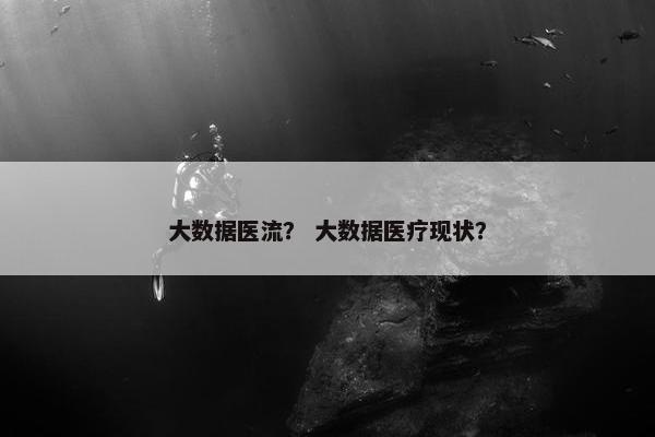 大数据医流？ 大数据医疗现状？