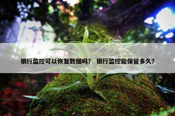 银行监控可以恢复数据吗？ 银行监控能保留多久？
