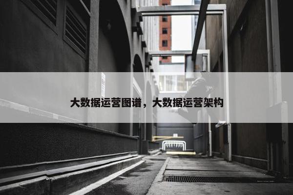 大数据运营图谱，大数据运营架构
