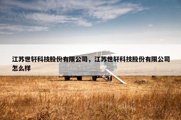 江苏世轩科技股份有限公司，江苏世轩科技股份有限公司怎么样