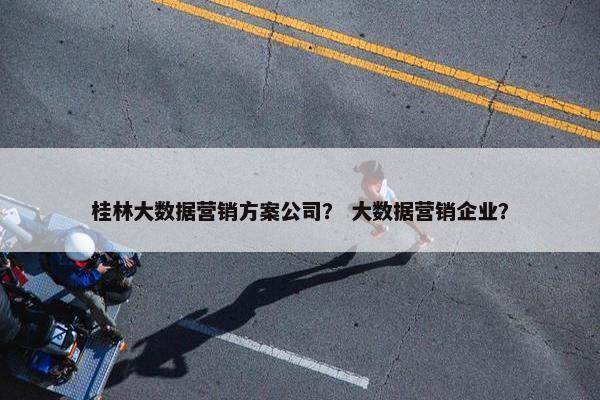 桂林大数据营销方案公司？ 大数据营销企业？