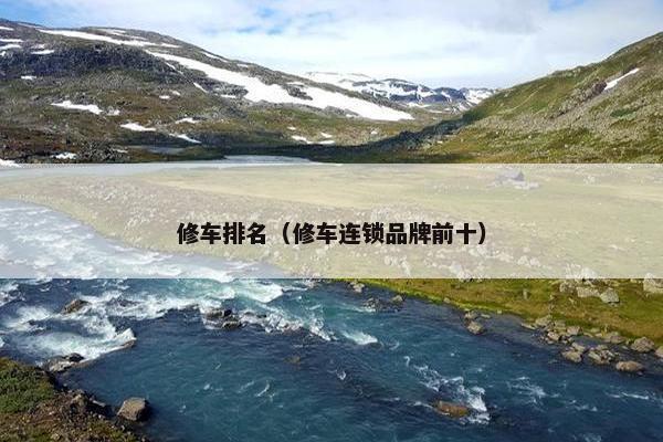 修车排名（修车连锁品牌前十）