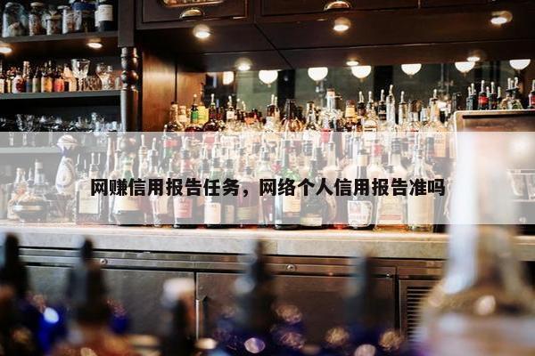 网赚信用报告任务，网络个人信用报告准吗