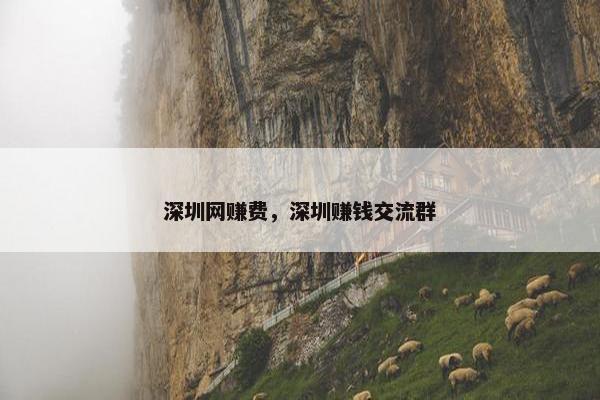 深圳网赚费，深圳赚钱交流群