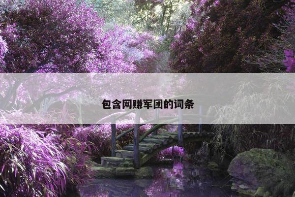 包含网赚军团的词条