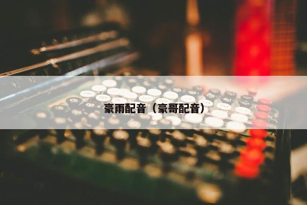 豪雨配音（豪哥配音）