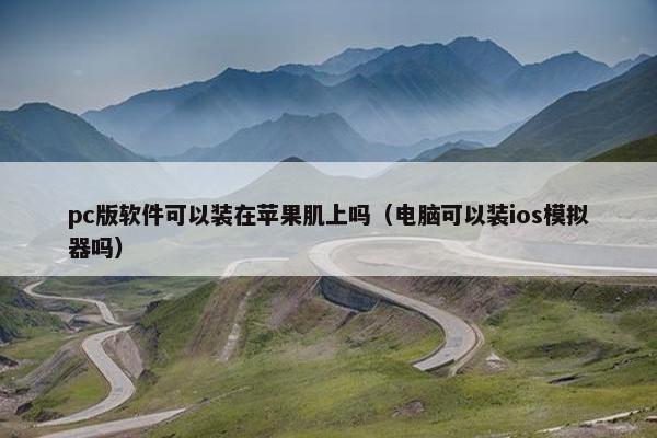 pc版软件可以装在苹果肌上吗（电脑可以装ios模拟器吗）