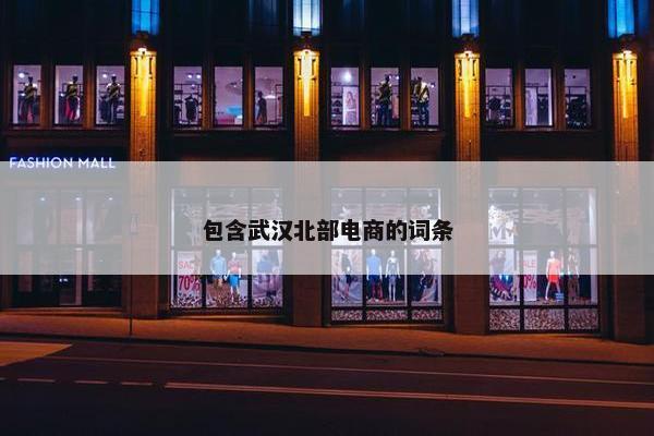 包含武汉北部电商的词条