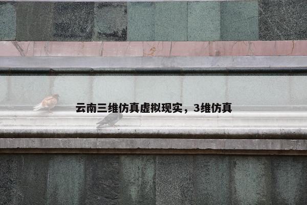 云南三维仿真虚拟现实，3维仿真