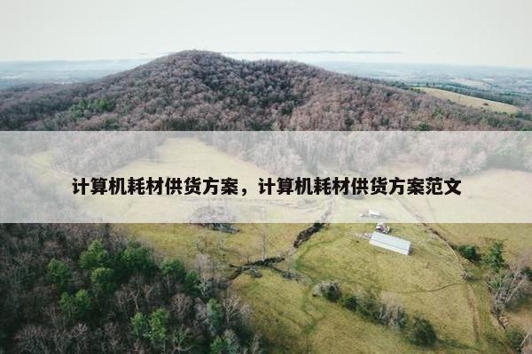 计算机耗材供货方案，计算机耗材供货方案范文