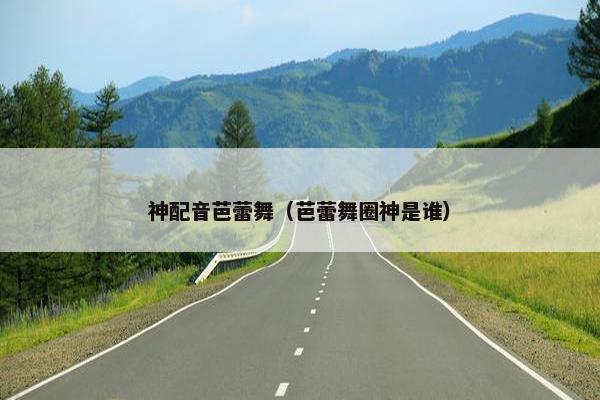 神配音芭蕾舞（芭蕾舞圈神是谁）