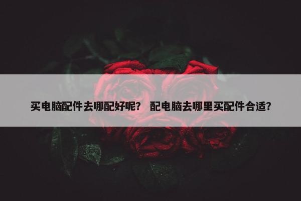 买电脑配件去哪配好呢？ 配电脑去哪里买配件合适？