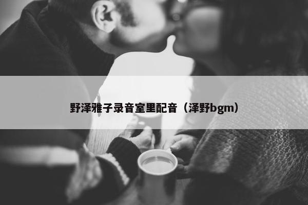 野泽雅子录音室里配音（泽野bgm）