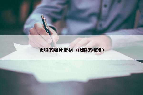 it服务图片素材（it服务标准）