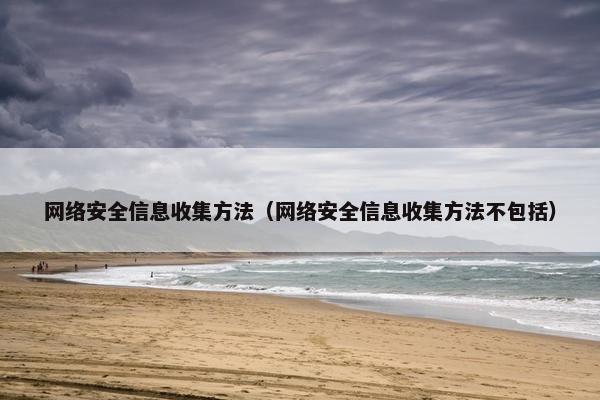 网络安全信息收集方法（网络安全信息收集方法不包括）