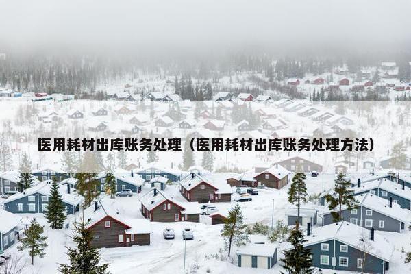 医用耗材出库账务处理（医用耗材出库账务处理方法）