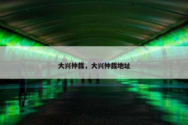 大兴仲裁，大兴仲裁地址