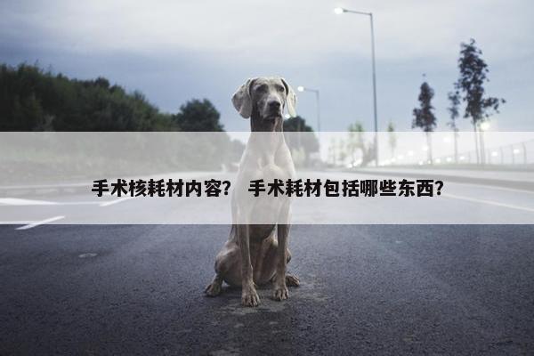 手术核耗材内容？ 手术耗材包括哪些东西？