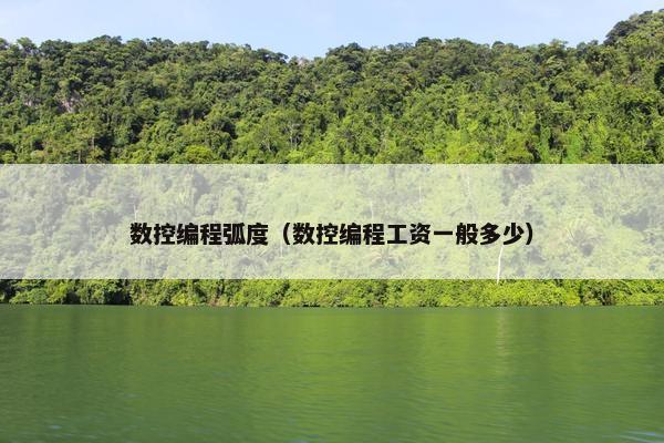 数控编程弧度（数控编程工资一般多少）