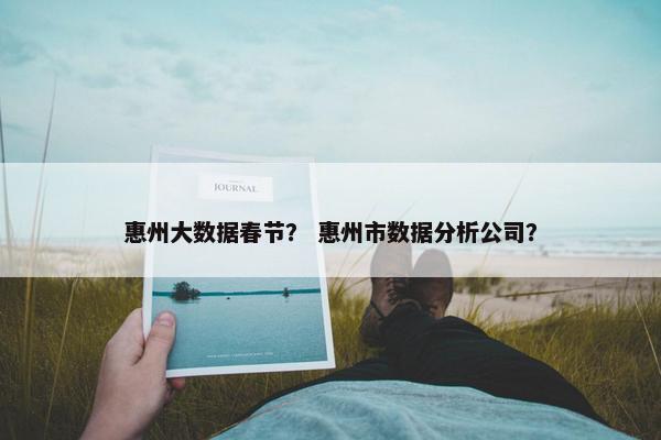 惠州大数据春节？ 惠州市数据分析公司？