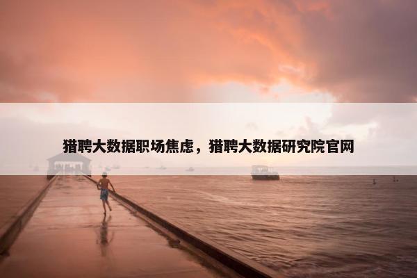 猎聘大数据职场焦虑，猎聘大数据研究院官网