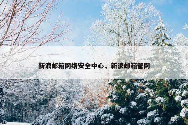 新浪邮箱网络安全中心，新浪邮箱管网