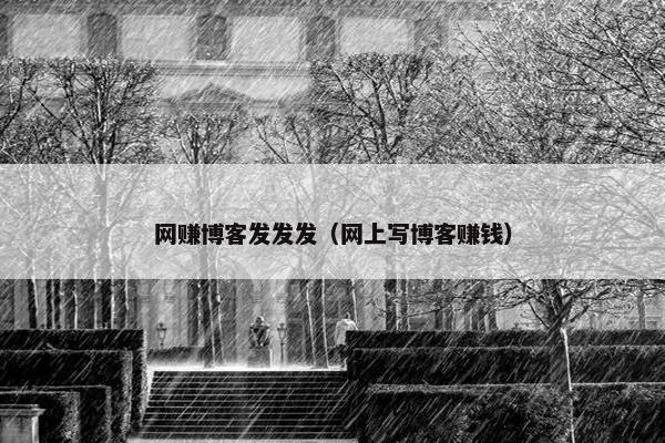 网赚博客发发发（网上写博客赚钱）