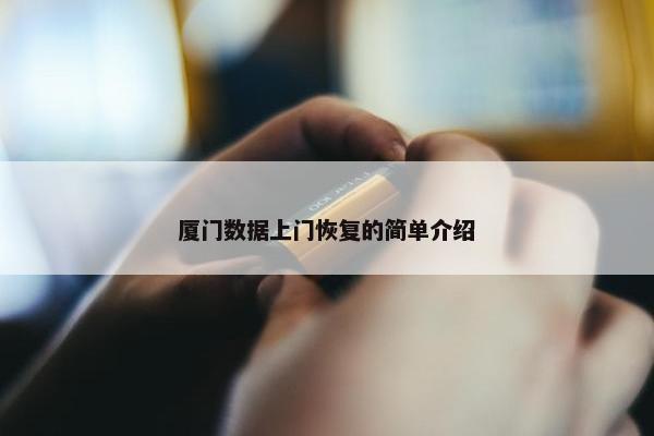 厦门数据上门恢复的简单介绍