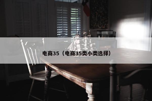 电商35（电商35类小类选择）
