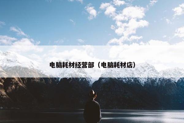 电脑耗材经营部（电脑耗材店）
