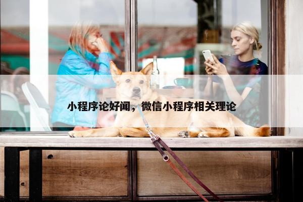 小程序论好闻，微信小程序相关理论