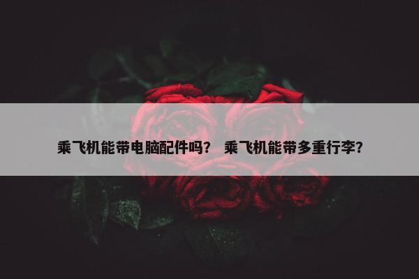 乘飞机能带电脑配件吗？ 乘飞机能带多重行李？