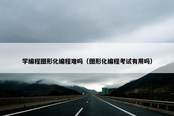 学编程图形化编程难吗（图形化编程考试有用吗）