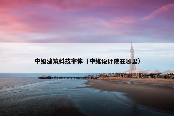 中维建筑科技字体（中维设计院在哪里）
